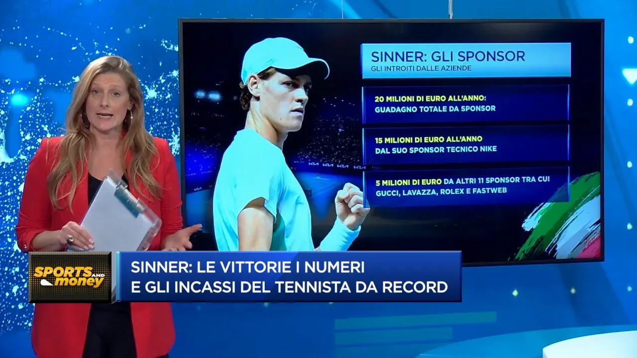 Sinner: le vittorie, i numeri e gli incassi del tennis dei record