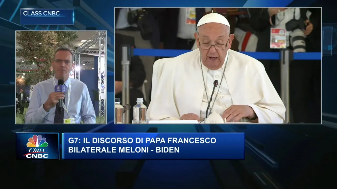 G7: Il discorso di Papa Francesco e il bilaterale Meloni - Biden