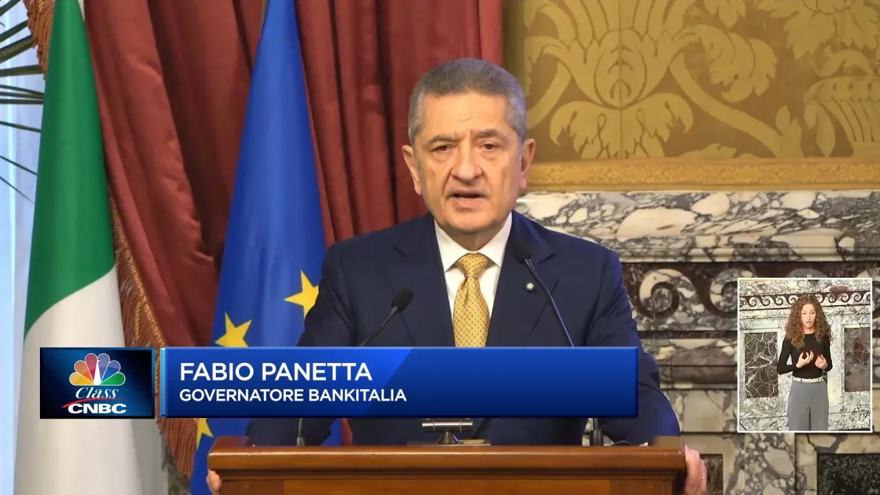Bce, Panetta chiede cautela sui tassi a causa dell’incertezza dovuta ai dazi di Trump