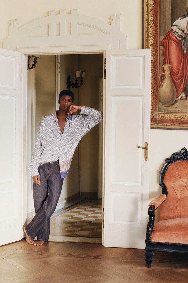 Un look Etro men summer 2025 (courtesy Etro)