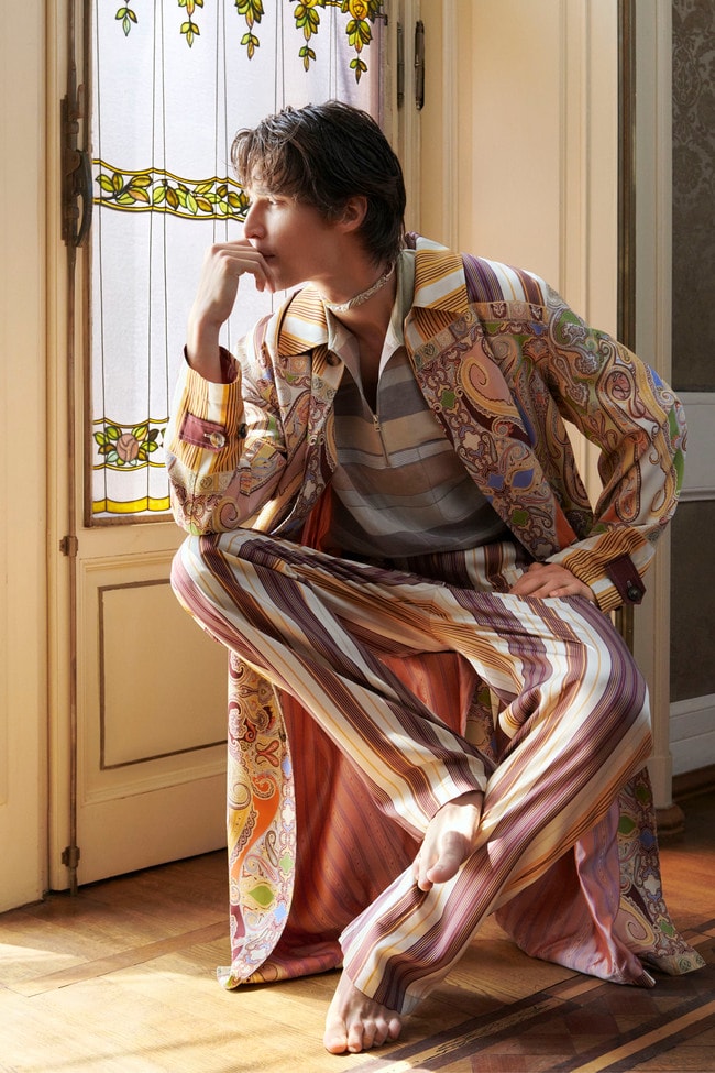 Un look Etro men summer 2025 (courtesy Etro)