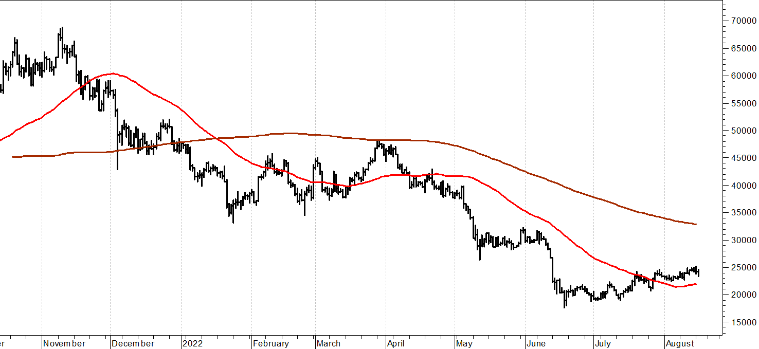 Bitcoin ($): battuta d’arresto di breve