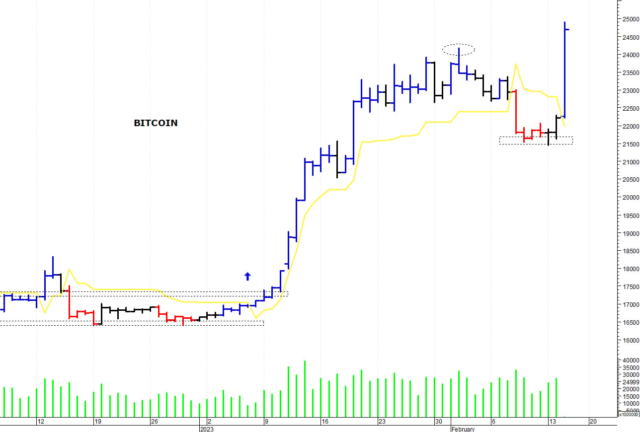 Bitcoin ($): un improvviso spunto rialzista
