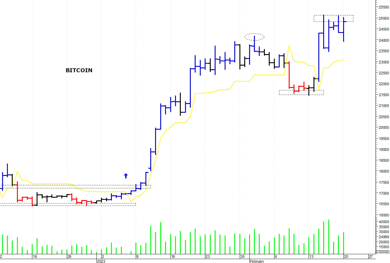 Bitcoin ($): resistenza grafica in area 25.000-25.250$