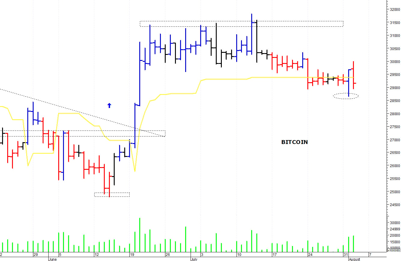 Bitcoin ($): fallito il superamento dei 30.000$