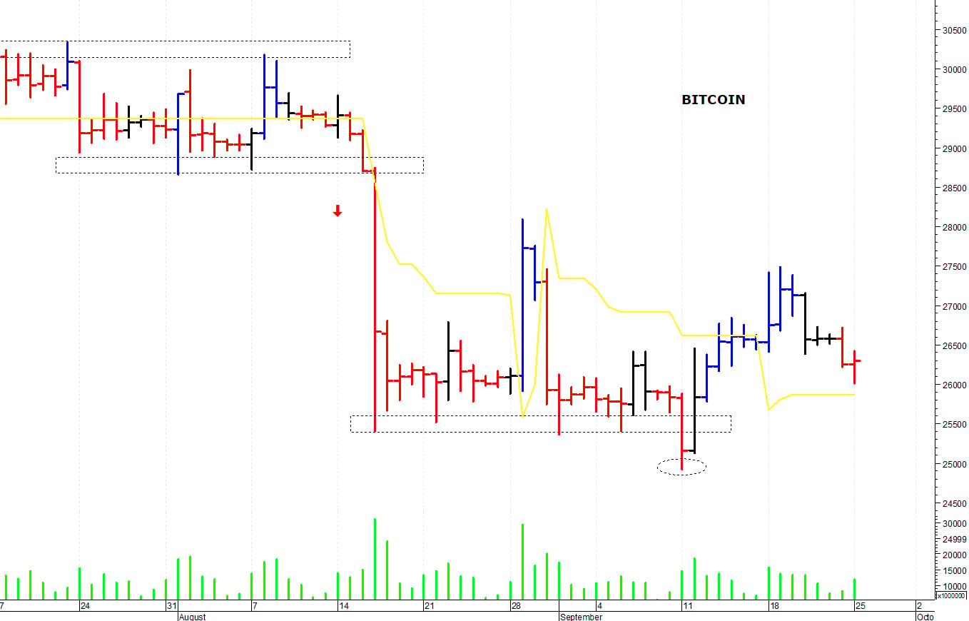 Bitcoin ($): pericolosa una discesa sotto i 25.800 dollari