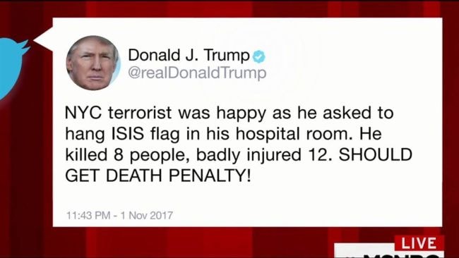 I tweet di Trump complicano il processo all’attentatore di Manhattan