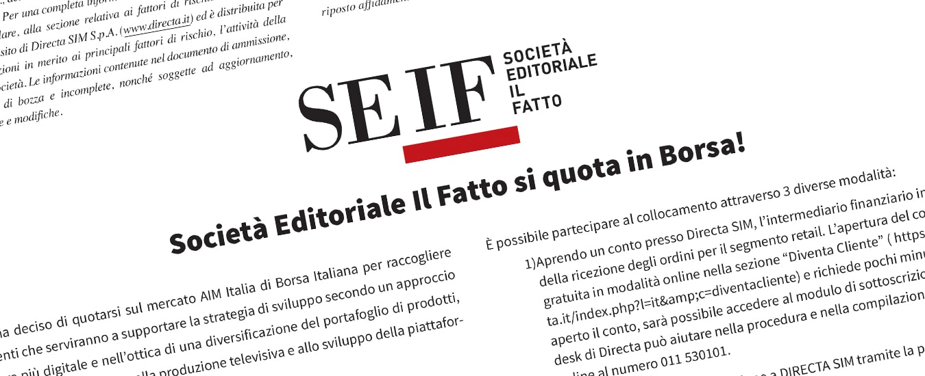 Seif conferisce 56 mila euro al liquidity provider per contrattazioni su Euronext