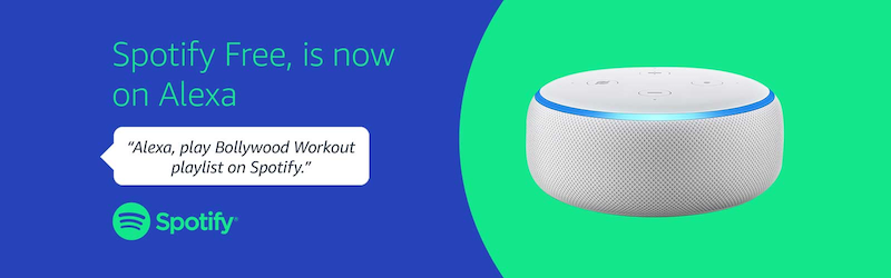 Alexa funziona anche con Spotify Free 