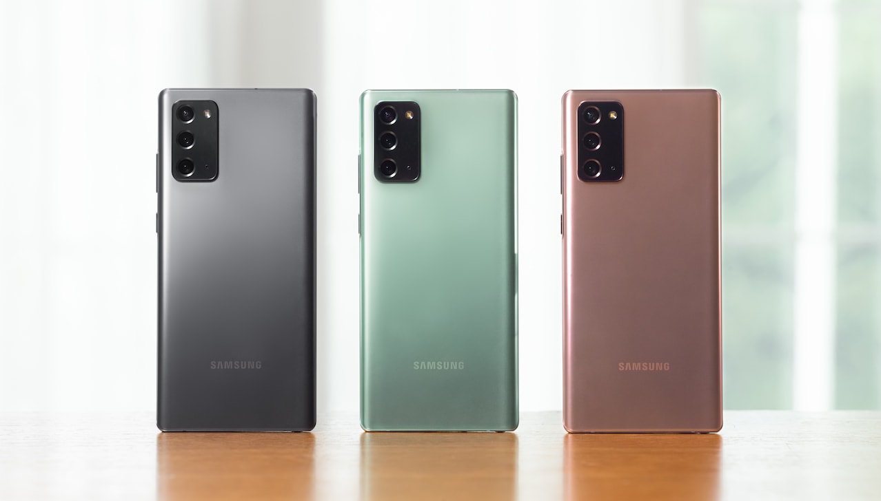 Samsung allarga la famiglia Galaxy con Note 20