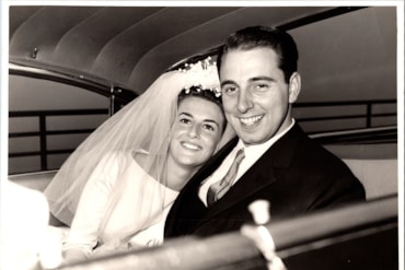 le nozze tra Joseph Vittoria e Luciana Capolino, nel 1962
