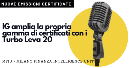 IG amplia la gamma di certificati con i Turbo Leva 20
