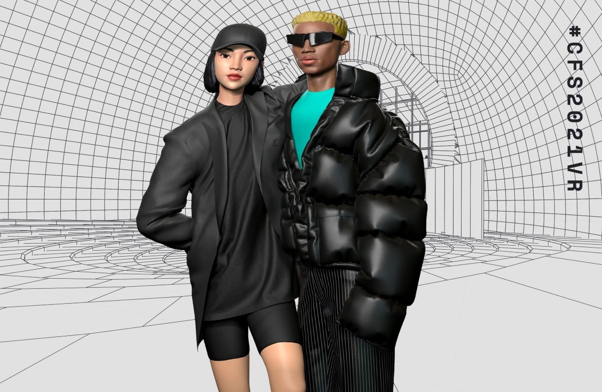 Un'immagine del Circular fashion summit 2021
(credits, creative & art: Spacegrey & Foggy Incense; digital fashion: IoDF & Spencer Badu)