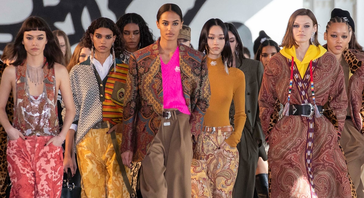 The finale of the Etro f-w 2021/22 show