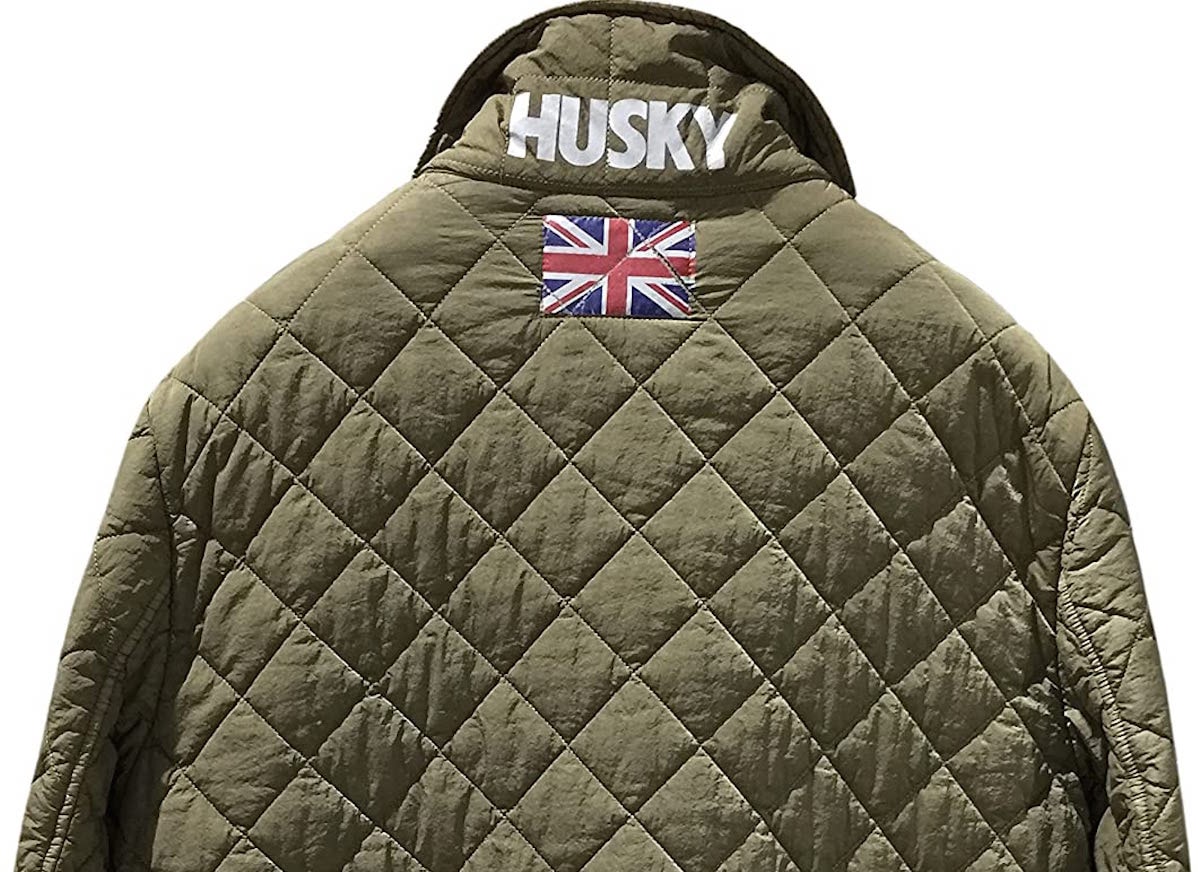 Il retro di una giacca Husky original