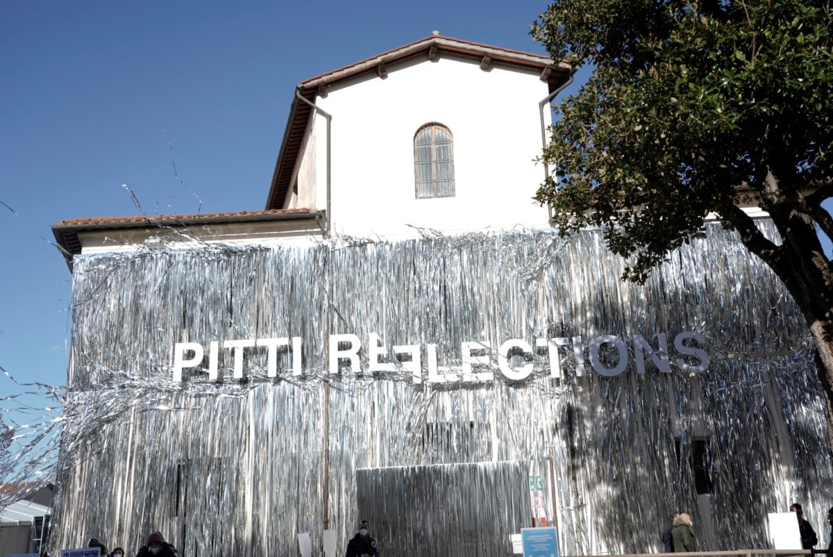 A set-up of Pitti uomo 101