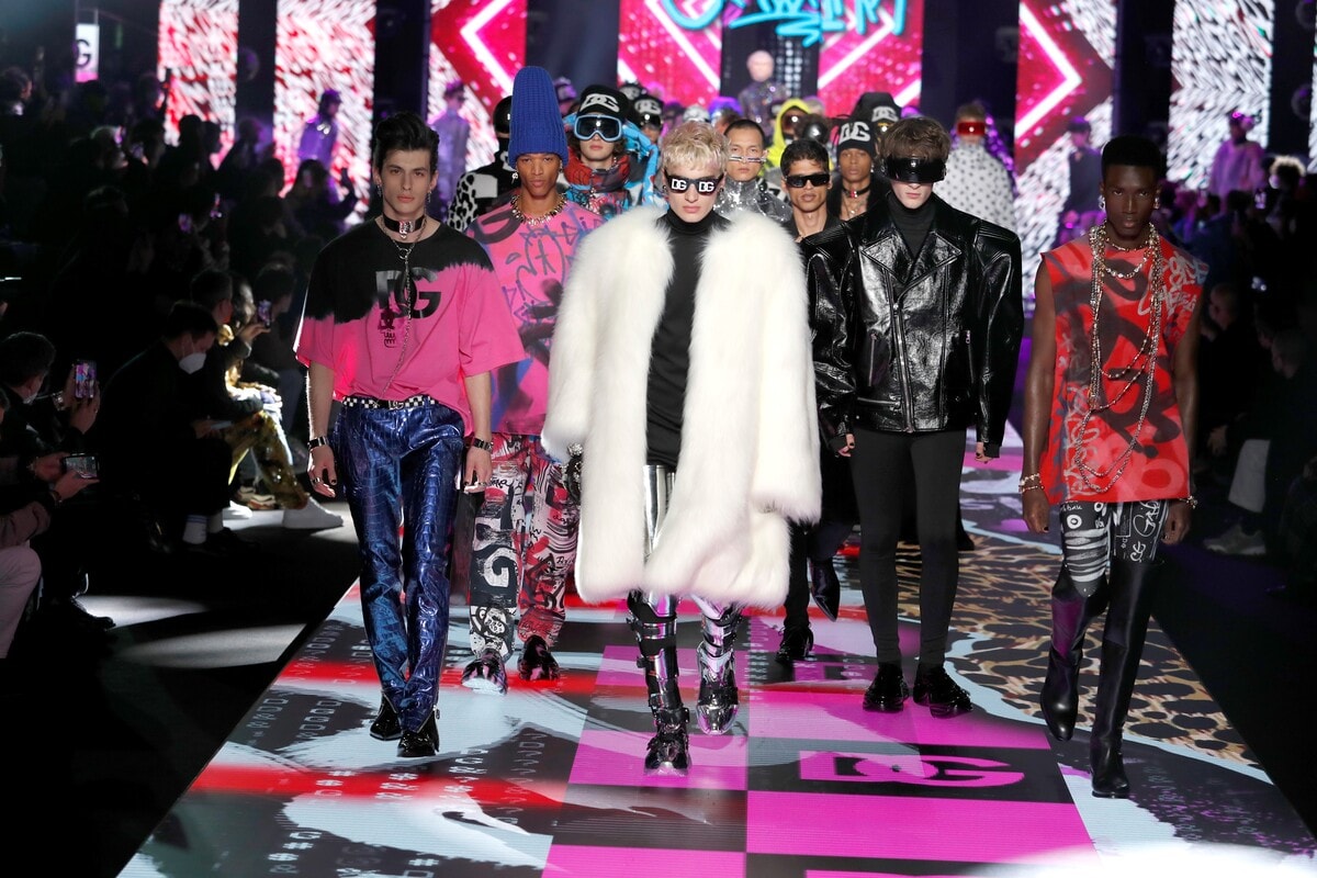 The finale of the Dolce&Gabbana fall-winter 2022/23 show