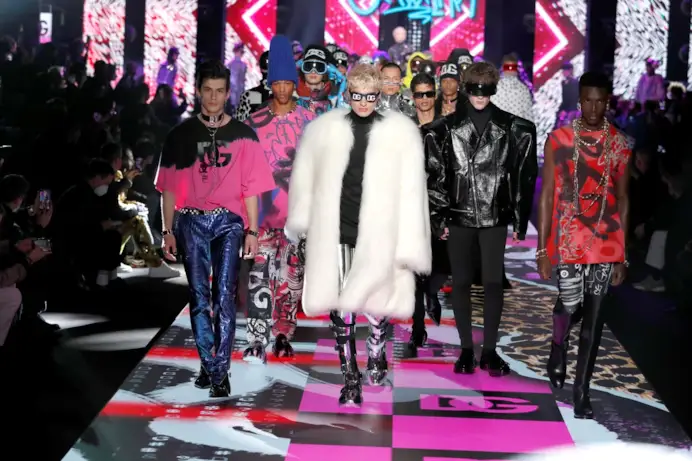The finale of the Dolce&Gabbana fall-winter 2022/23 show