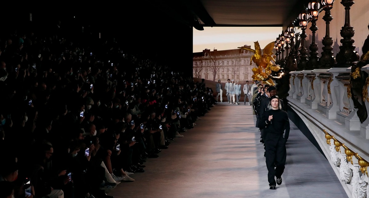 A moment of the Dior show in Paris 