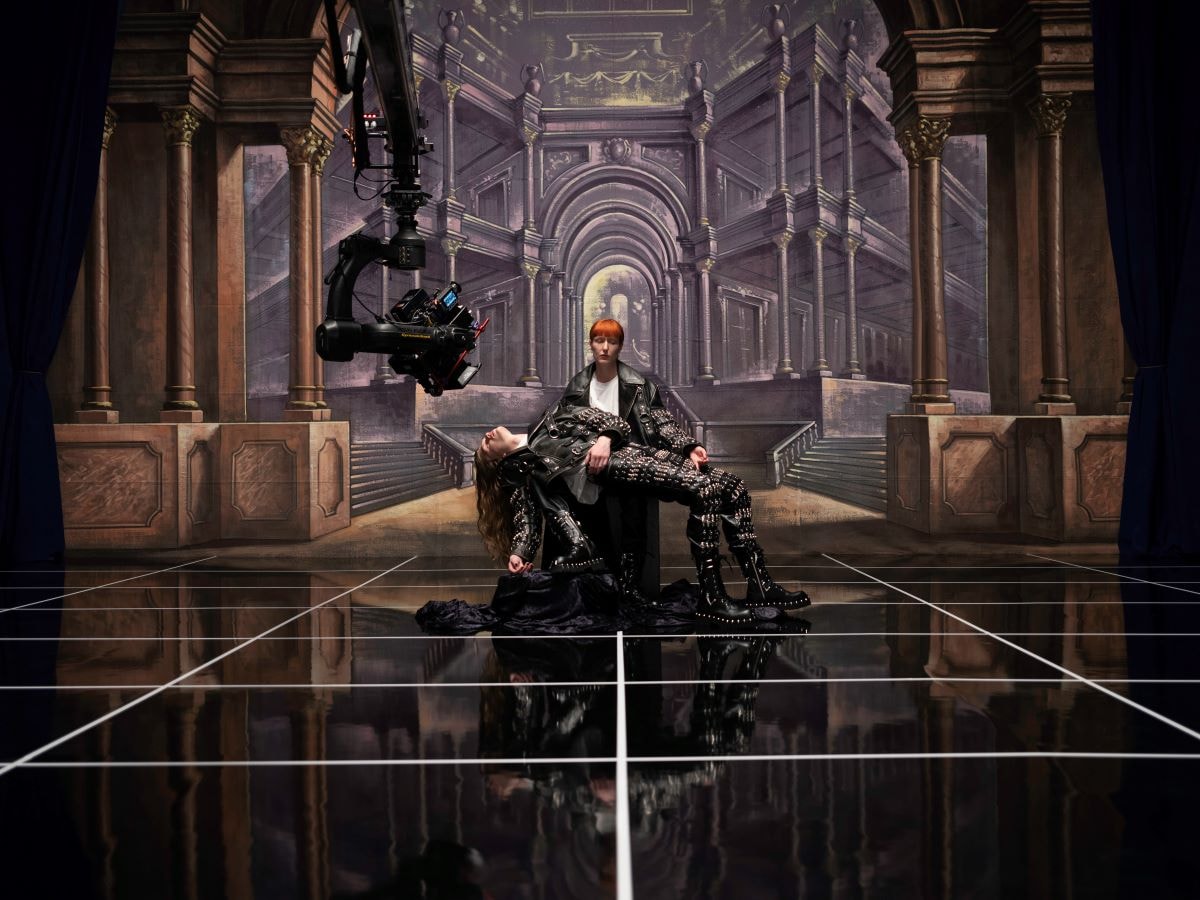A frame of the movie by Tommaso Ottomano for the presentation of the collection f-w 22 men Cavalli (courtesy, Roberto Cavalli)	