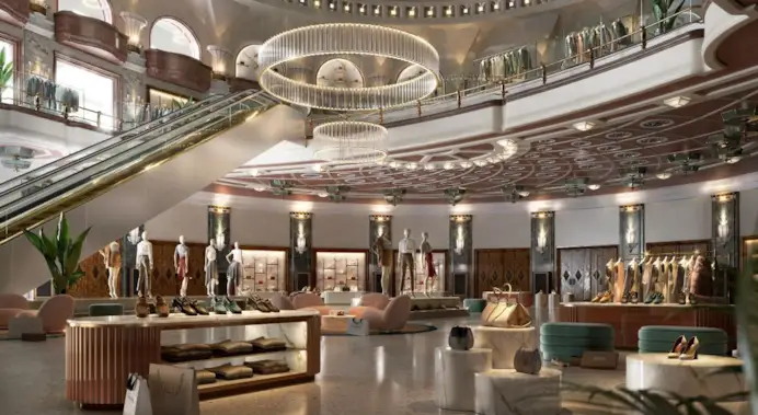 A render of the retail projecy for the Odeon cinema in Milano (courtesy of odeonmilano.com)