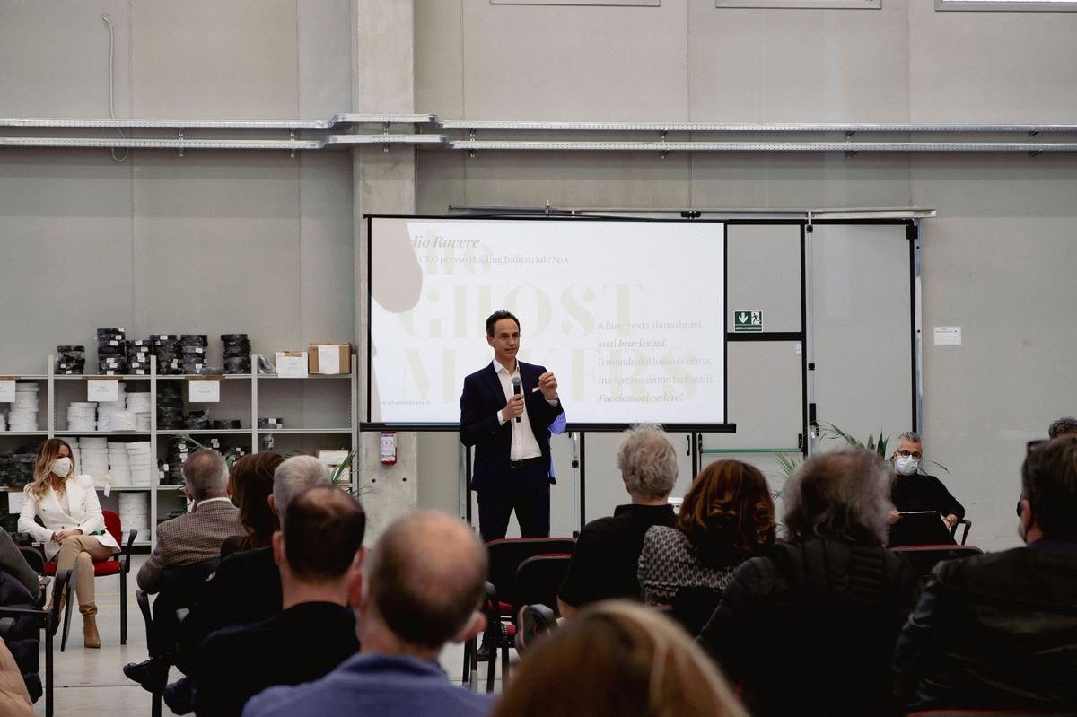 Claudio Rovere alla presentazione di «The ghost makers»