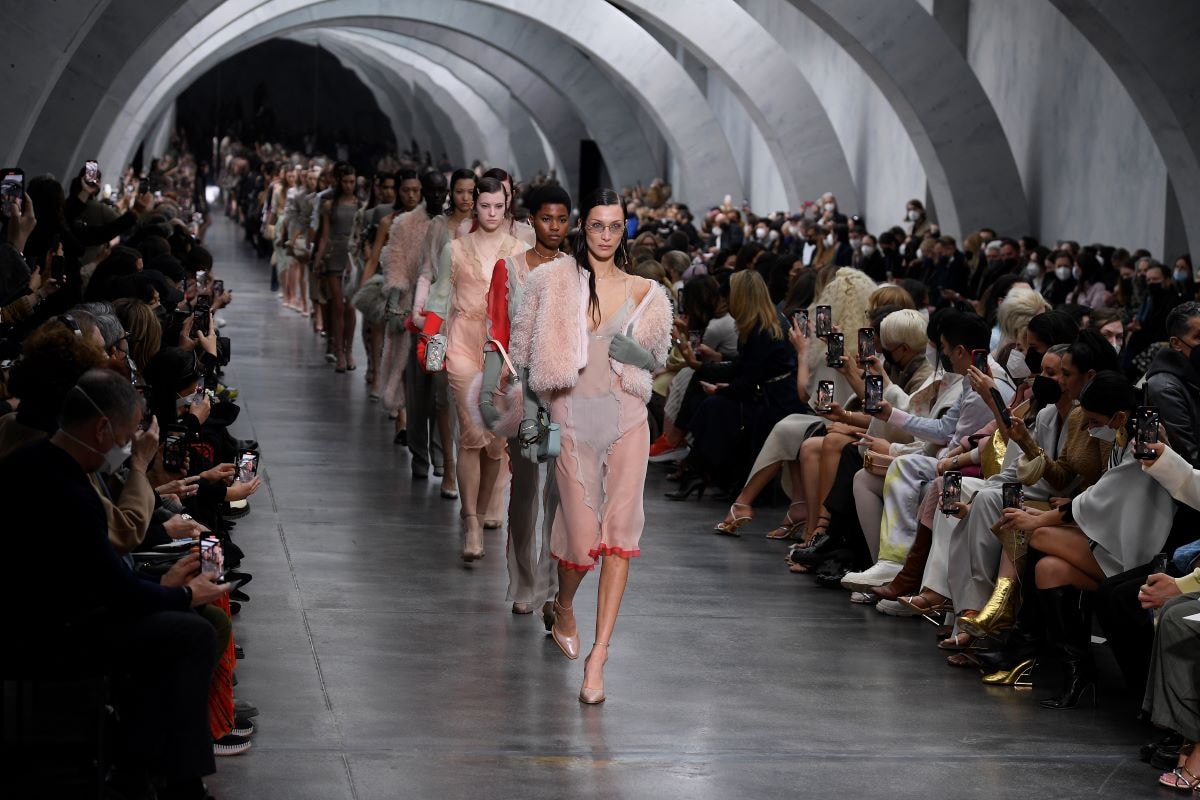 The finale of the Fendi f-w 2022/23 show