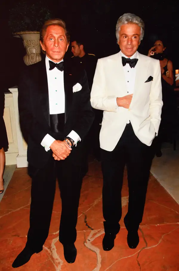From left to right, Valentino Garavani and Giancarlo Giammetti