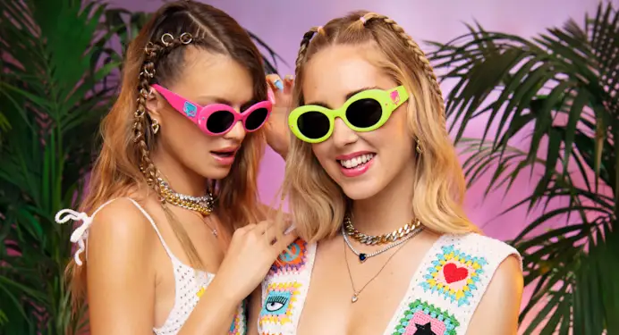 Chiara Ferragni eyewear campaign (courtesy Chiara Ferragni)