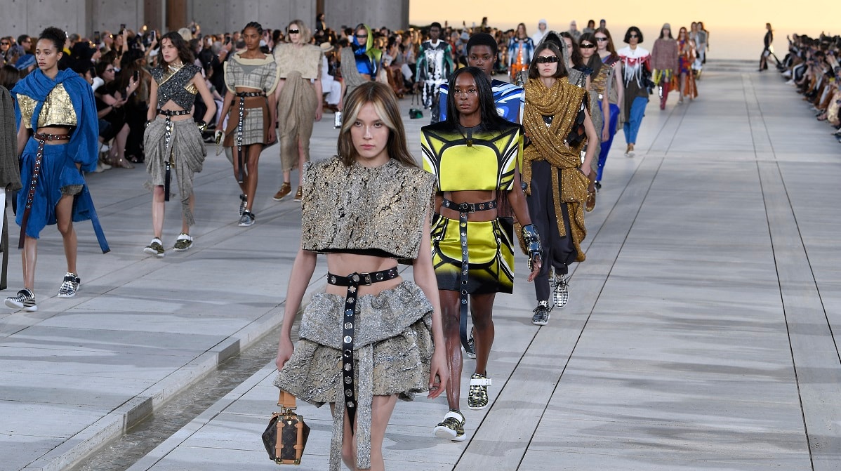 A moment from Louis Vuitton cruise 2023 show