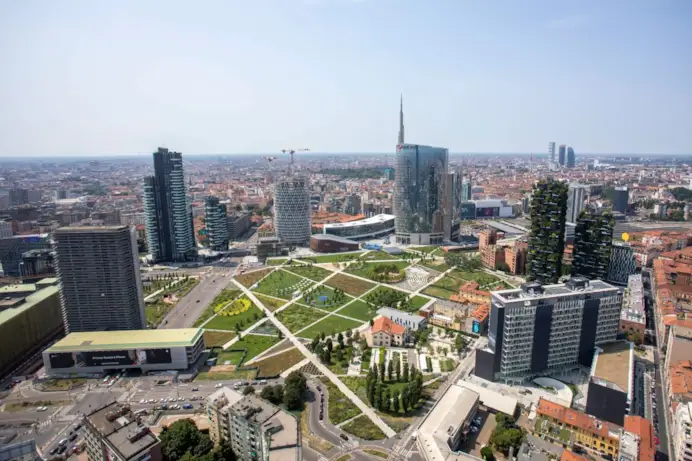 The skyline of the Milan of the future