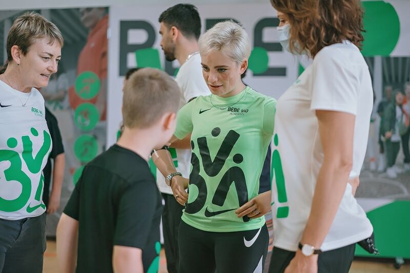 An image of the Bebe Vio academy with Nike (courtesy Nike)