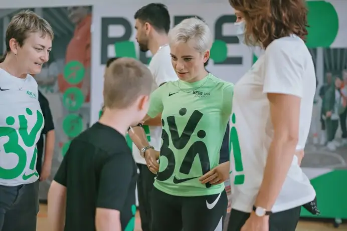 An image of the Bebe Vio academy with Nike (courtesy Nike)