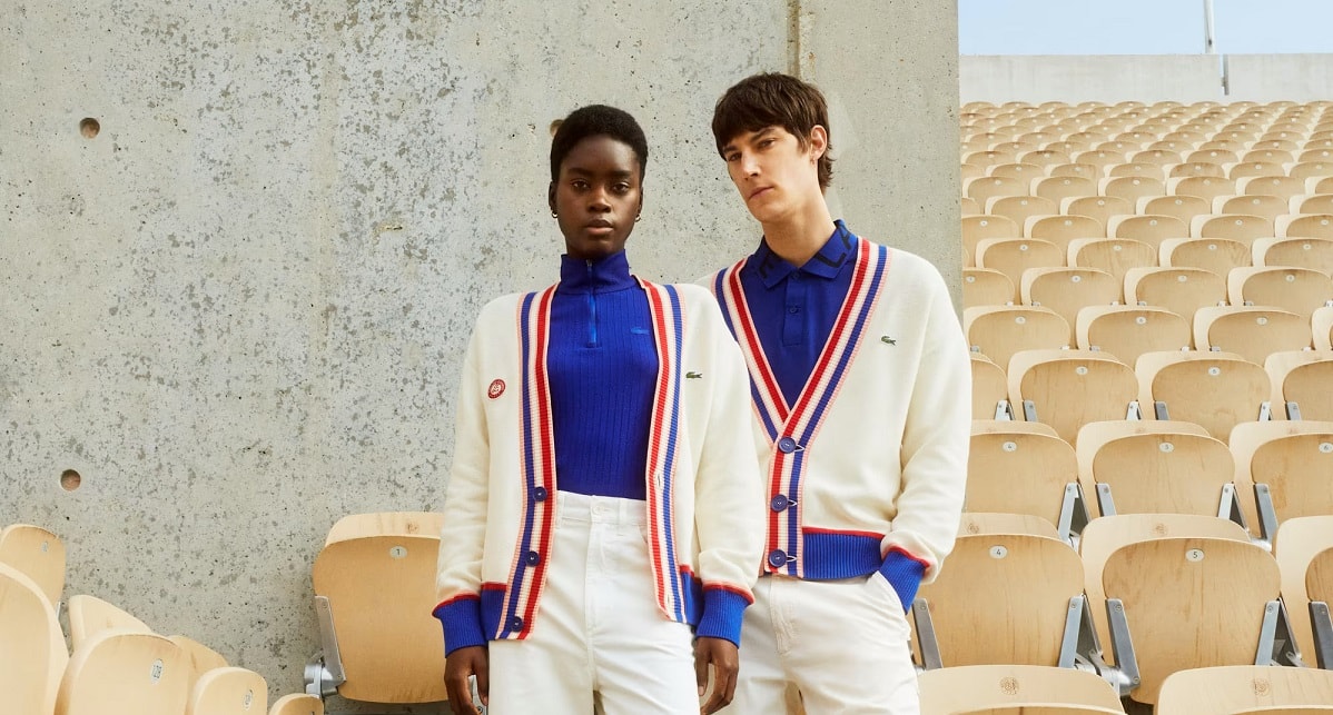A look from Lacoste collection for Roland Garros (official website Lacoste)