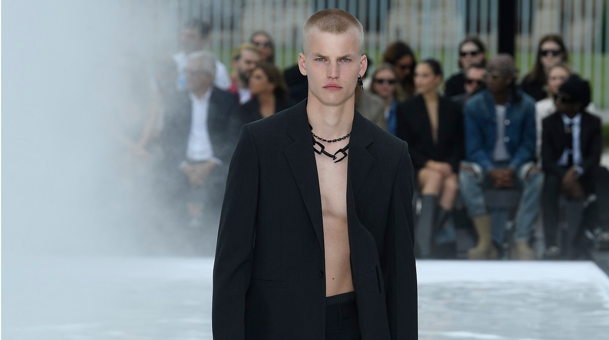 A moment of Givenchy's show for the s-s 2023 collection 