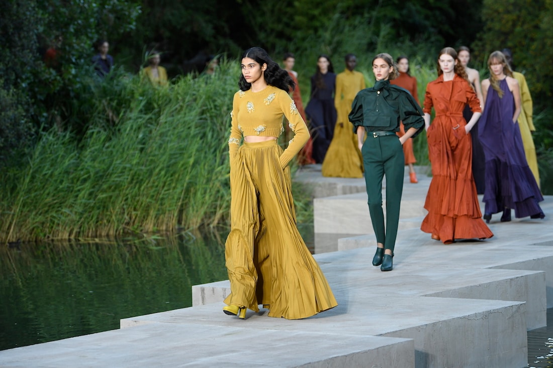 The finale of Max Mara's resort 2023 fashion show