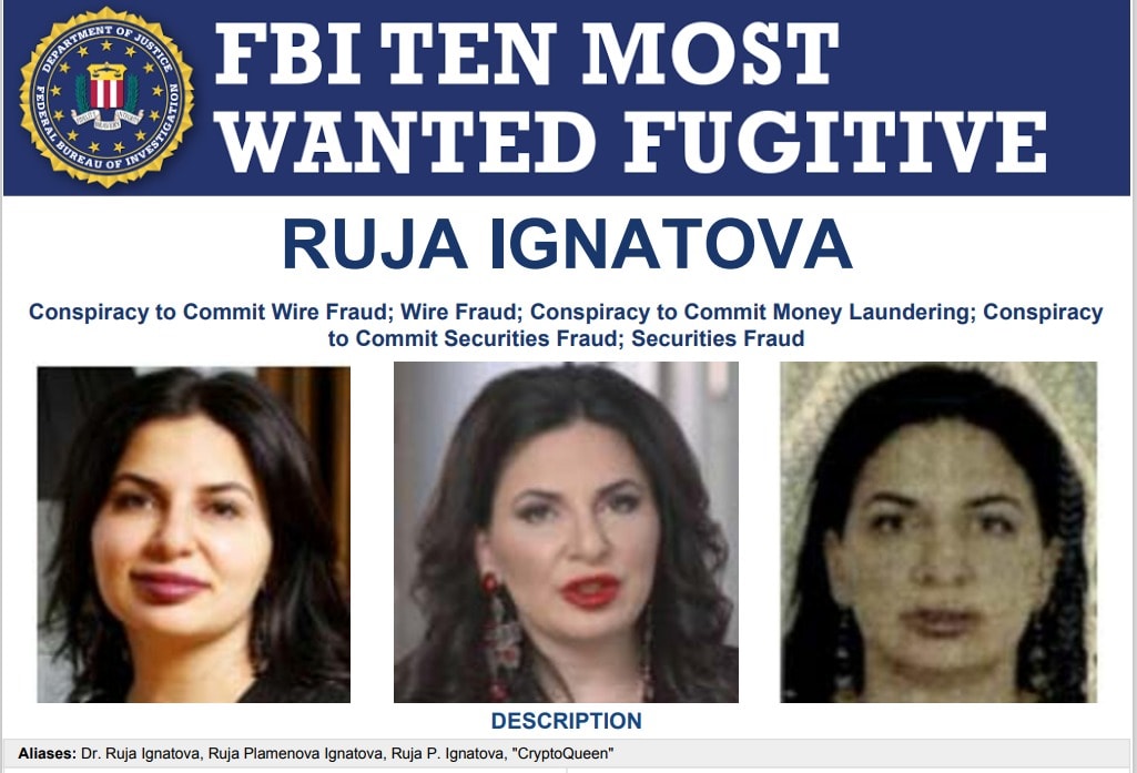 La Cryptoqueen è ora nella lista dei 10 più ricercati dell'Fbi