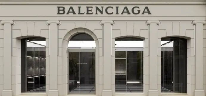 The Balenciaga Couture store in Paris (courtesy Balenciaga)