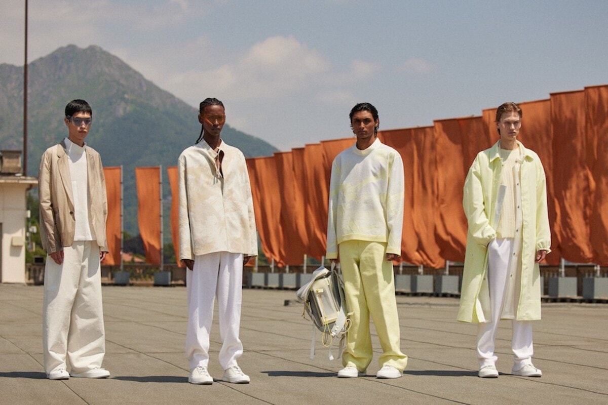 Four looks from Zegna f-w 22/23 (courtesy Zegna)