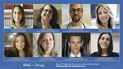 Roche premia con 400 mila euro 8 ricercatori under 40