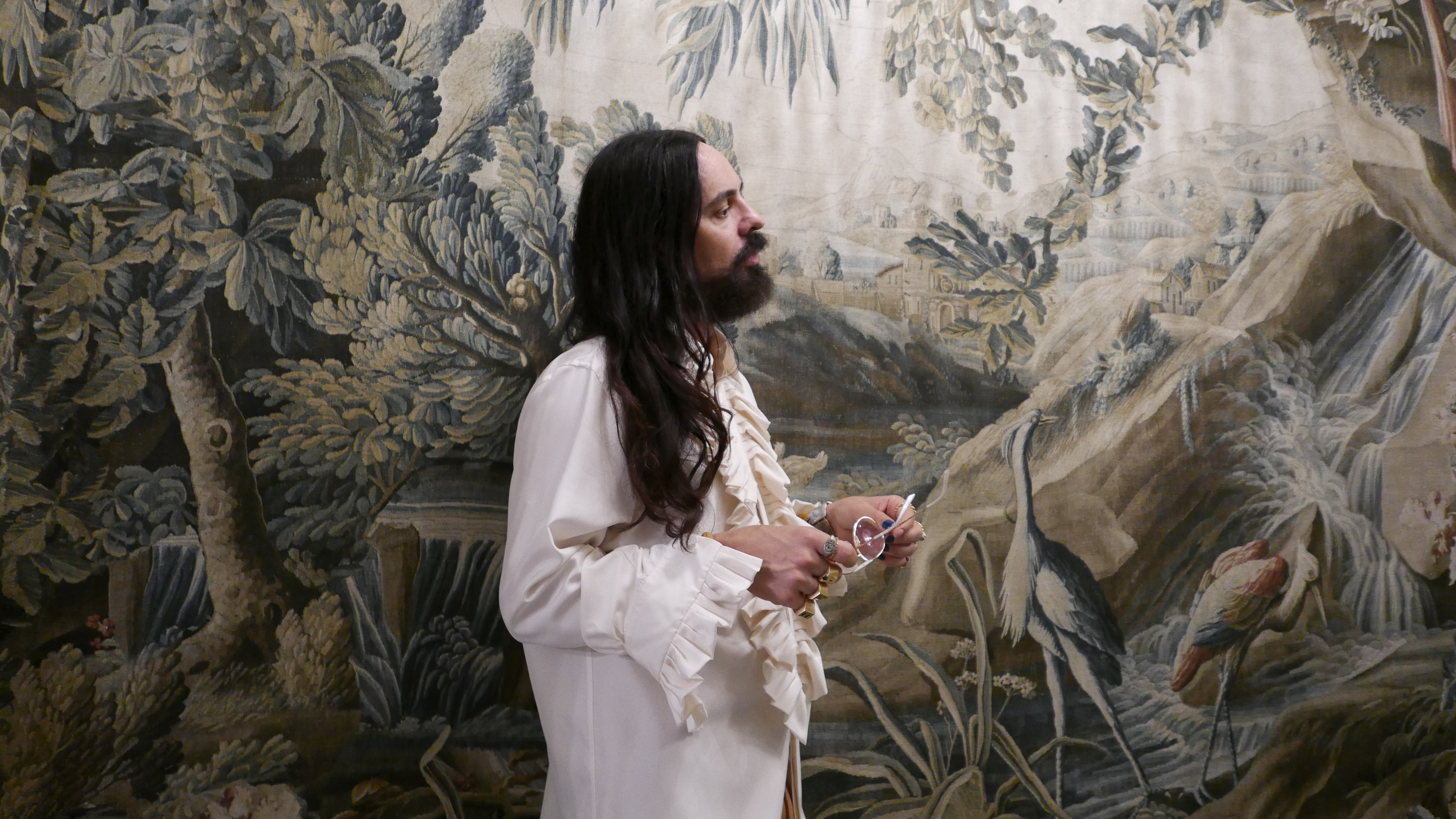 A portrait of Alessandro Michele, directed by Gucci (courtesy Gucci)