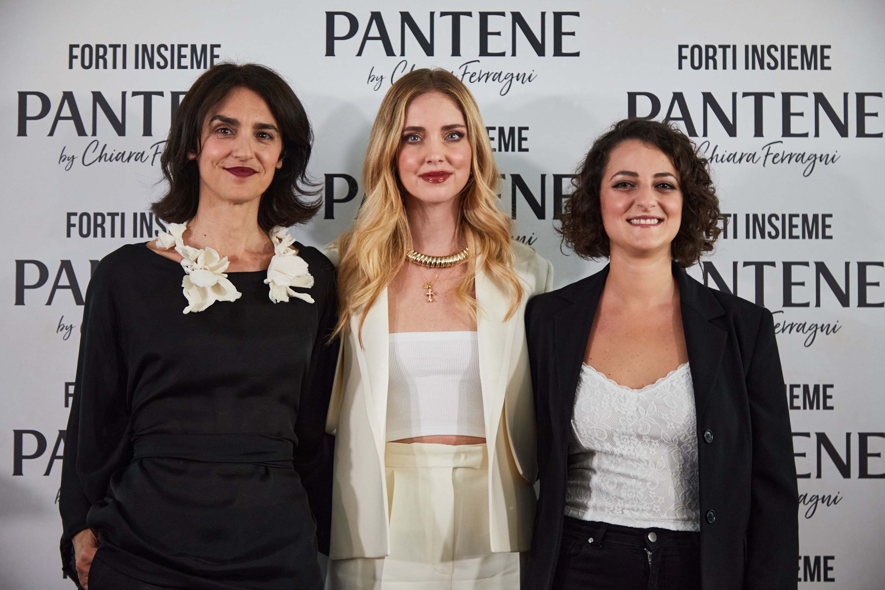 Da sinistra Valeria Consorte (Procter & Gamble), Chiara Ferragni e Danila De Stefano 