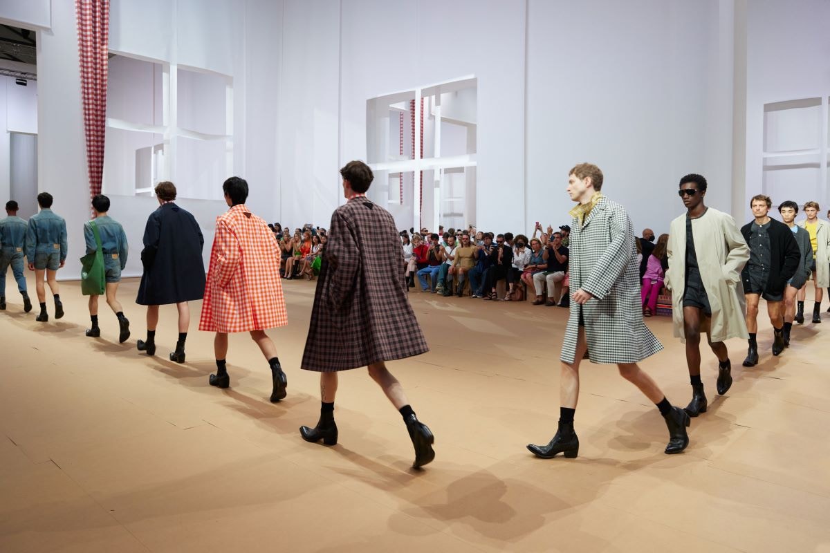 The finale of the Prada men's spring-summer 2023 show (courtesy Prada)