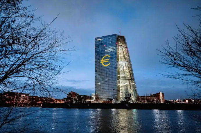 The headquarters of the European Central Bank in Frankfurt