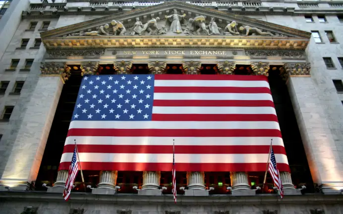 The headquarters of the Stock Exchange on Wall Street