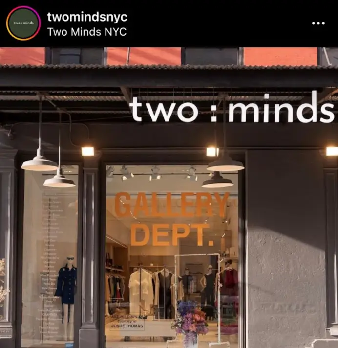 The Two: minds store (Instagram @twomindsnyc)