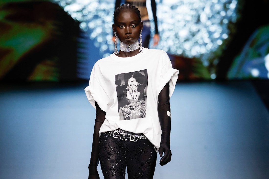 A look from Dolce&Gabbana's show