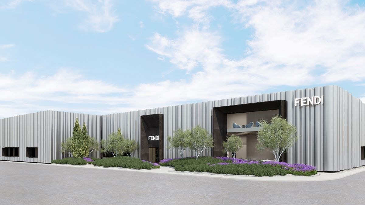 A rendering of the Fendi factory in Fermo (courtesy Fendi)