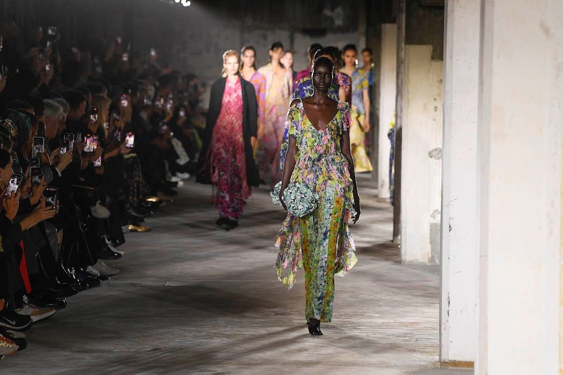 A moment of Dries Van Noten's show