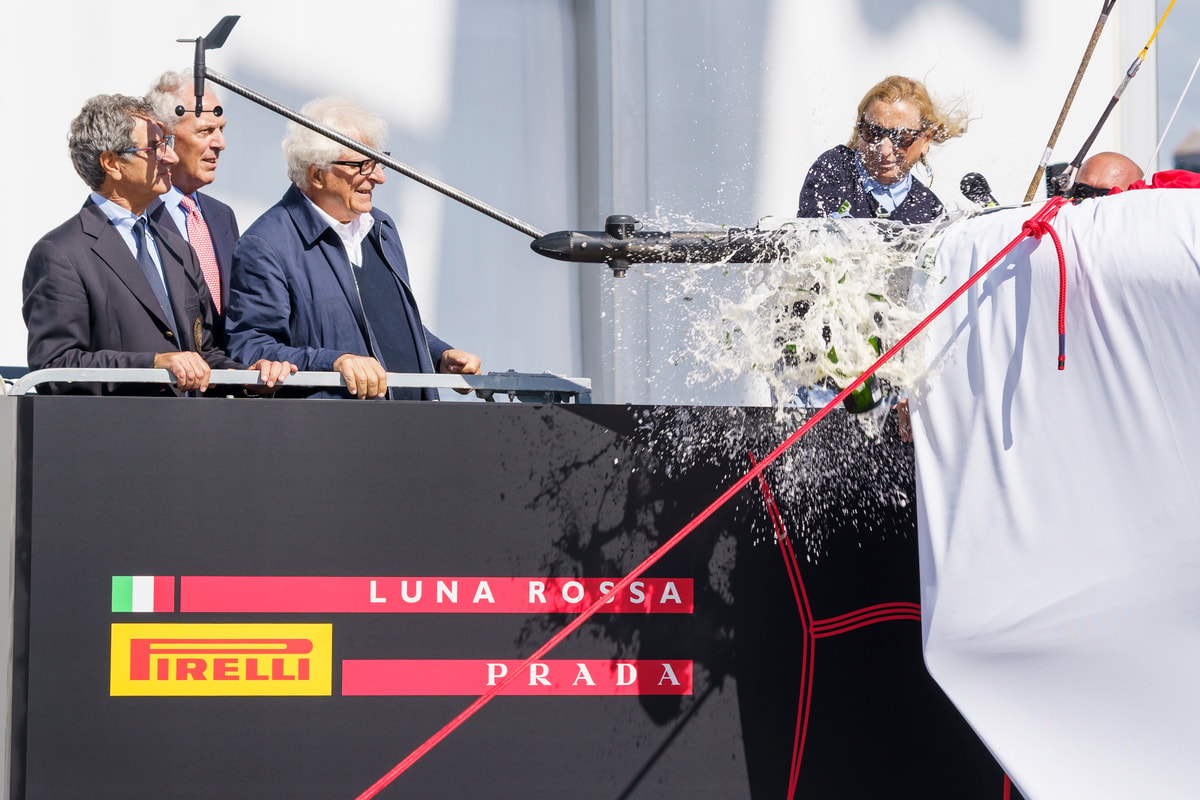 The christening of Luna rossa (courtesy Luna rossa)